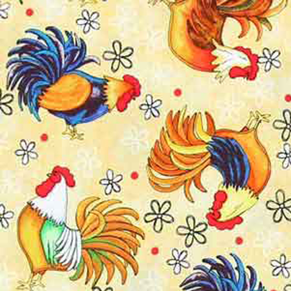 chicken fabric for patchwork
